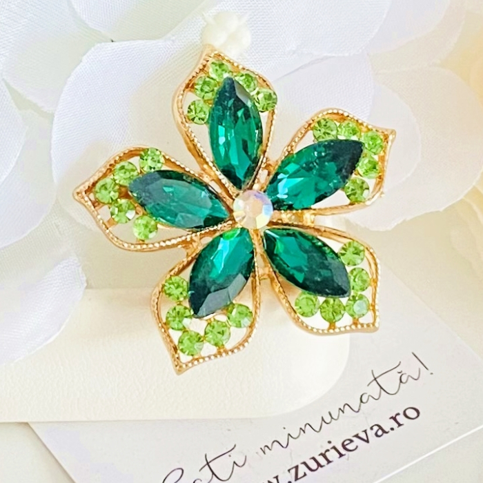 Brosa Floare Verde, Brose Dama, Brose Elegante [6]
