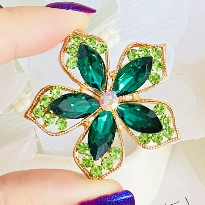 Brosa Floare Verde, Brose Dama, Brose Elegante [2]