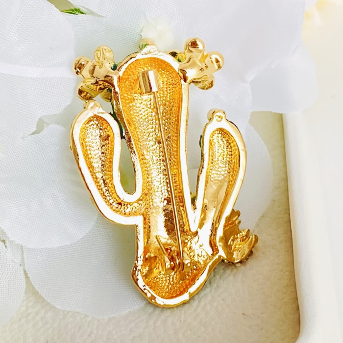 Brosa Cactus cu Flori, Brosa Dama Femei [8]