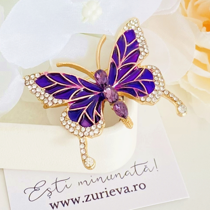 Brosa Fluturas Mov, Brose Dama, Brose Elegante [5]