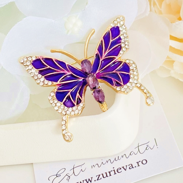 Brosa Fluturas Mov, Brose Dama, Brose Elegante [3]
