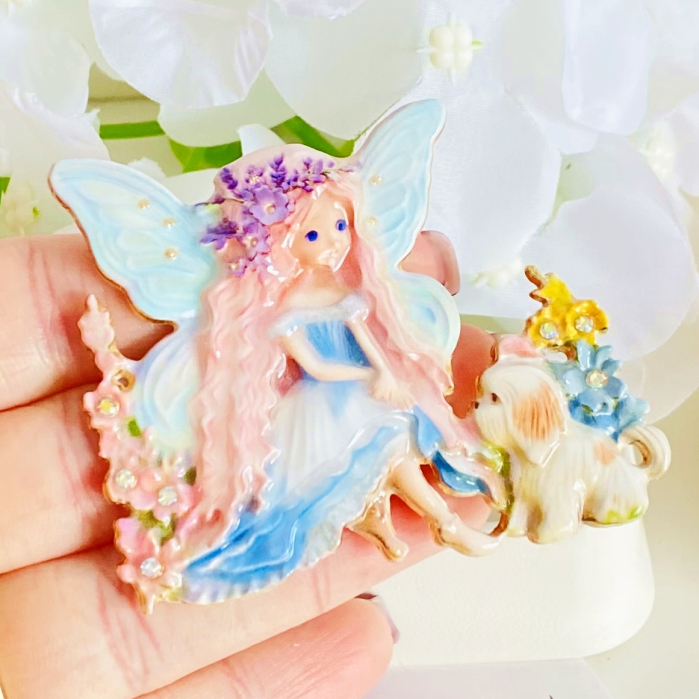 Brosa Zana & Catelus - Albastru, Brose Dama, Brose Elegante [2]