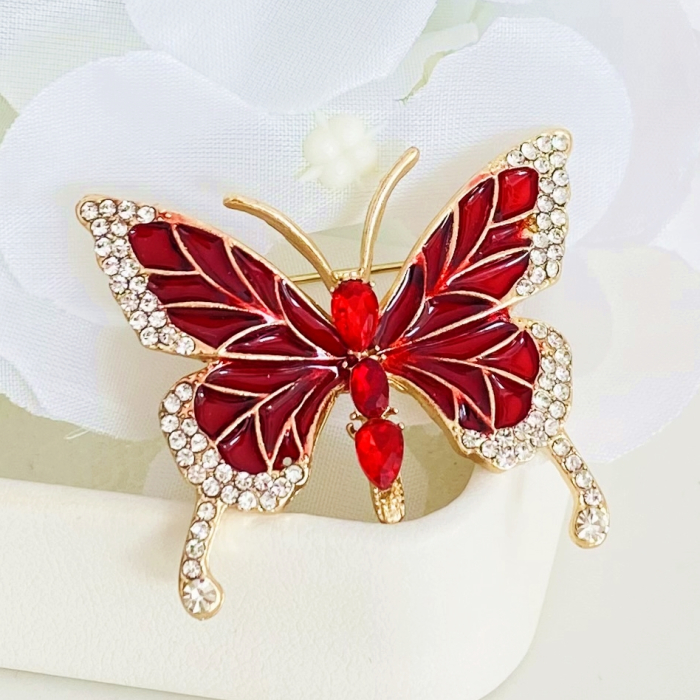 Brosa Fluturas Rosu, Brose Dama, Brose Elegante [3]
