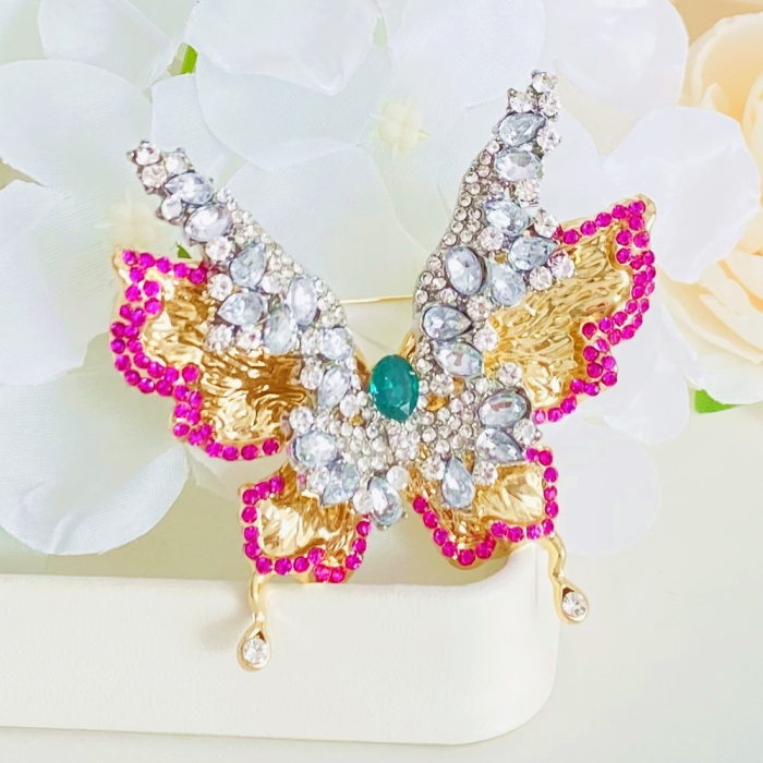 Brosa Fluture Auriu & Argintiu, Brose Dama, Brose Elegante [3]