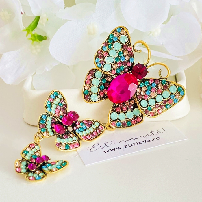 Brosa Fluture Multicolor, Brose Dama, Brose Elegante [8]