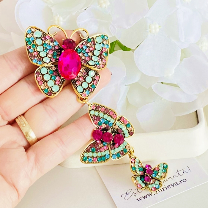 Brosa Fluture Multicolor, Brose Dama, Brose Elegante [4]