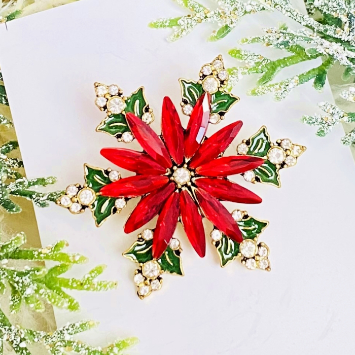 Brosa Fulg de Zapada - Craciun, Brosa Statement, Brose Femei [3]