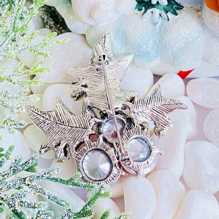 Brosa Craciunita Argintie, Brose Craciun, Brosa Statement, Brose Femei [8]