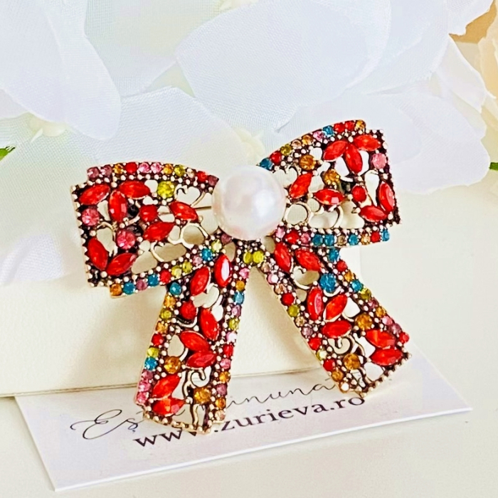 Brosa Funda Cristale Colorate, Brose Dama, Brose Elegante [6]