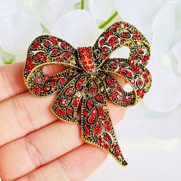 Brosa Funda Aurie si Rosie, Brosa Dama Femei [3]