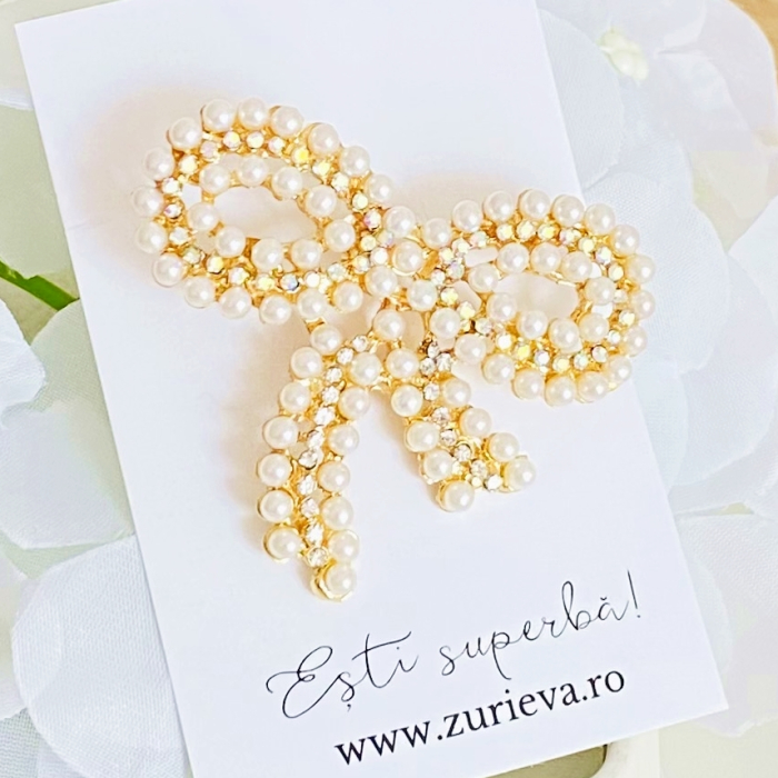 Brosa Funda Perle Albe, Brose Dama, Brose Elegante [3]