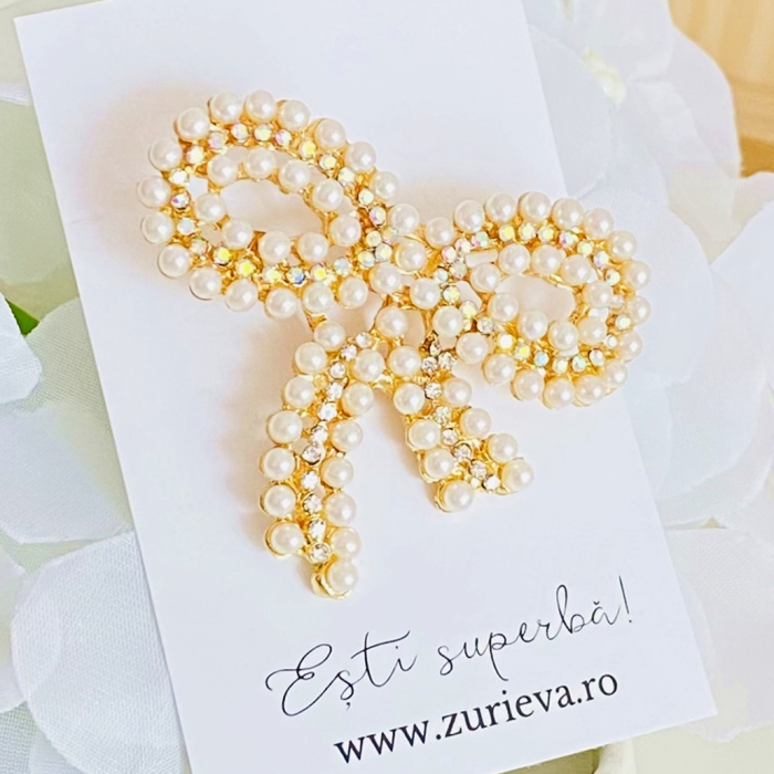 Brosa Funda Perle Albe, Brose Dama, Brose Elegante [5]