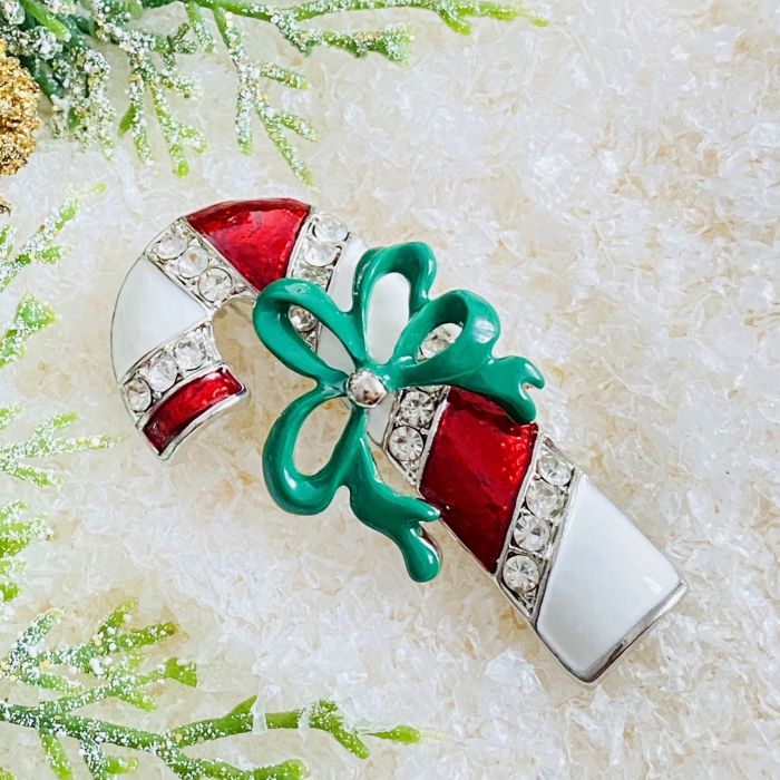 Brosa Candy Cane Craciun, Brosa Statement, Brose Femei [5]