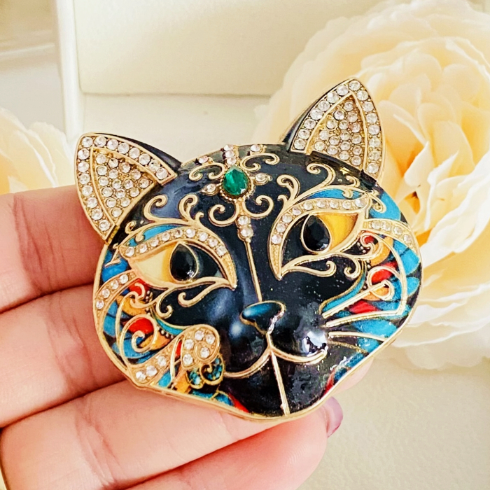 Brosa Pisica Neagra Mare, Brose Dama, Brose Mari Animale [5]