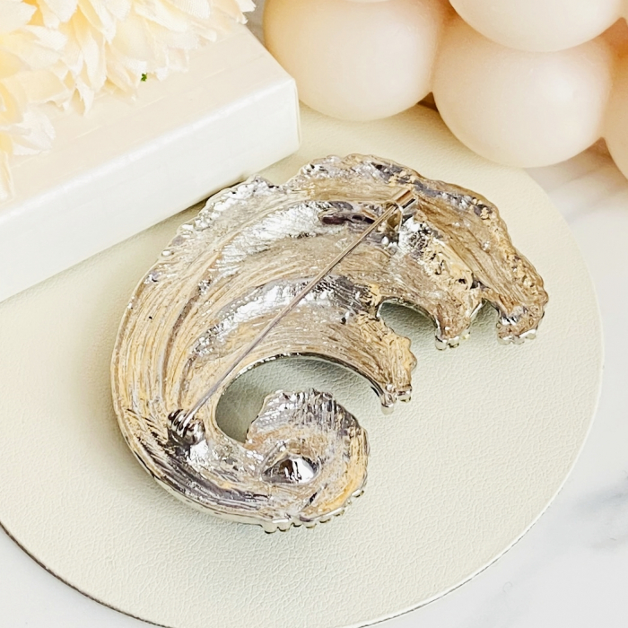 Brosa Albastra Valurile Marii, Brosa Statement, Brose Femei [5]