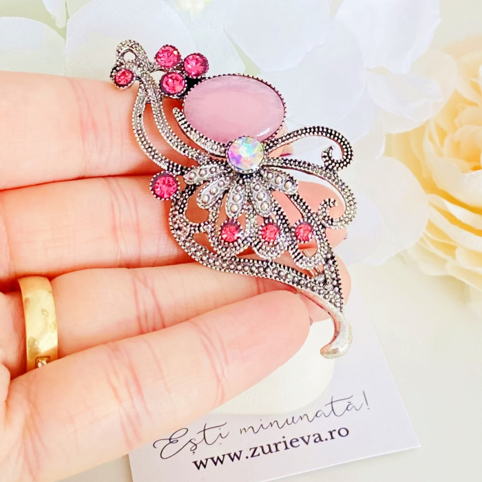 Brosa Argintie - Roz, Brose Dama, Brose Elegante [2]