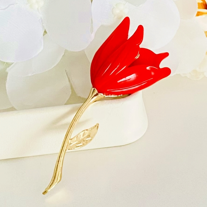 Brosa Lalea Rosie, Brose Dama, Brose Elegante [3]