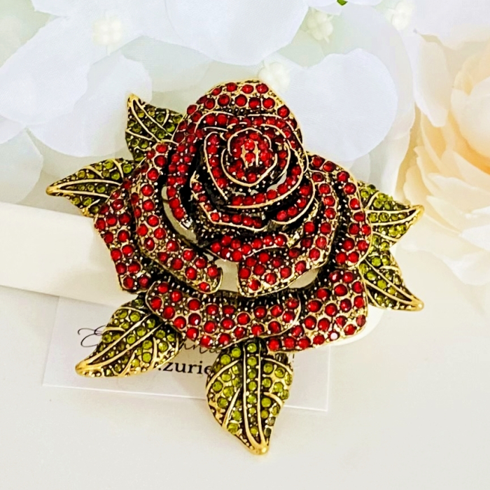 Brosa Trandafir Rosu Mare, Brose Dama, Brose Elegante [2]