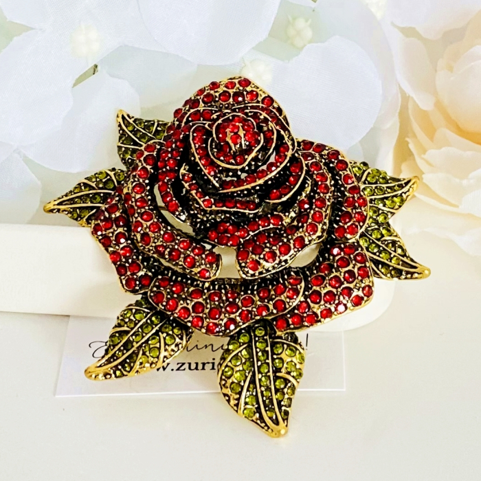 Brosa Trandafir Rosu Mare, Brose Dama, Brose Elegante [5]