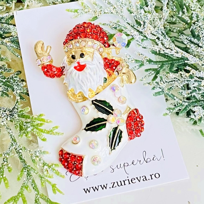 Brosa Mos Craciun Ghetuta, Brosa Statement, Brose Femei [4]