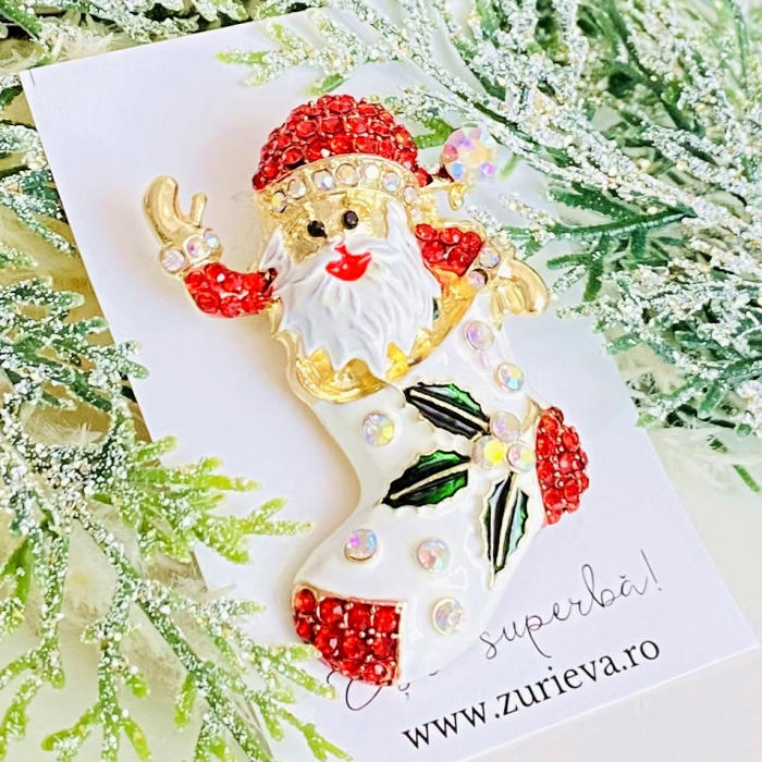 Brosa Mos Craciun Ghetuta, Brosa Statement, Brose Femei [6]