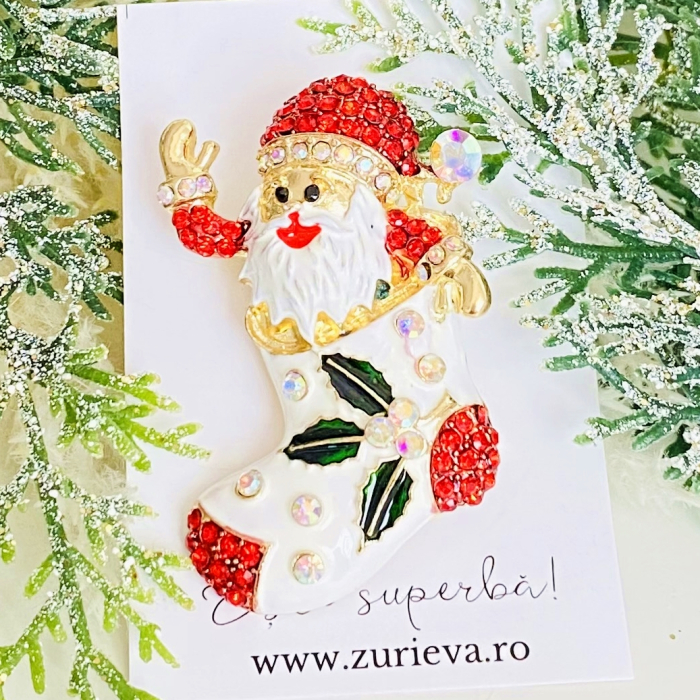 Brosa Mos Craciun Ghetuta, Brosa Statement, Brose Femei [1]