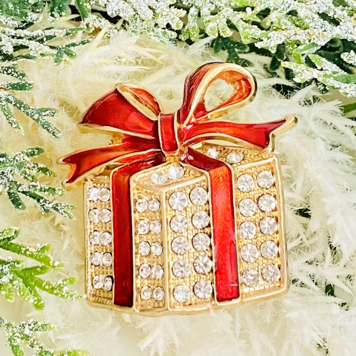 Brosa Cadou Craciun Rosu, Brosa Statement, Brose Femei [1]