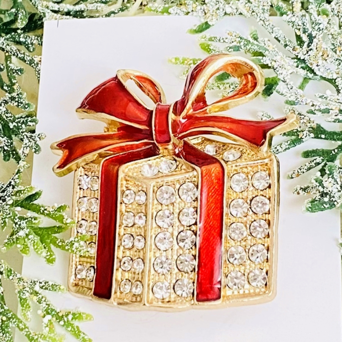 Brosa Cadou Craciun Rosu, Brosa Statement, Brose Femei [2]