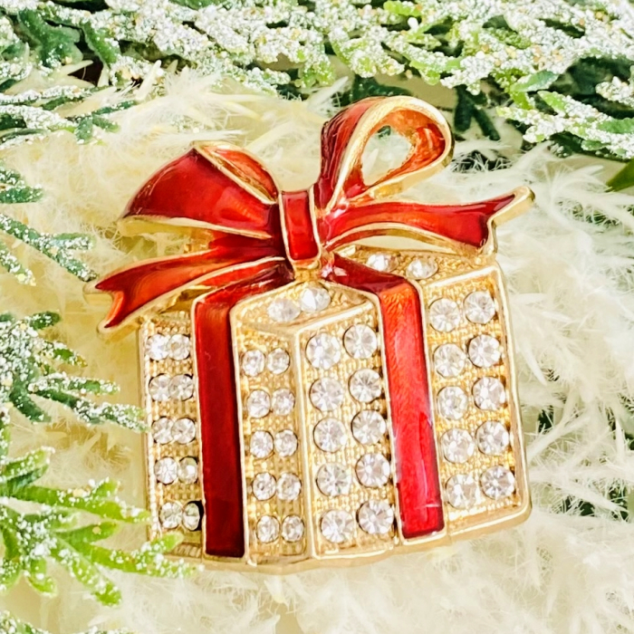 Brosa Cadou Craciun Rosu, Brosa Statement, Brose Femei [5]