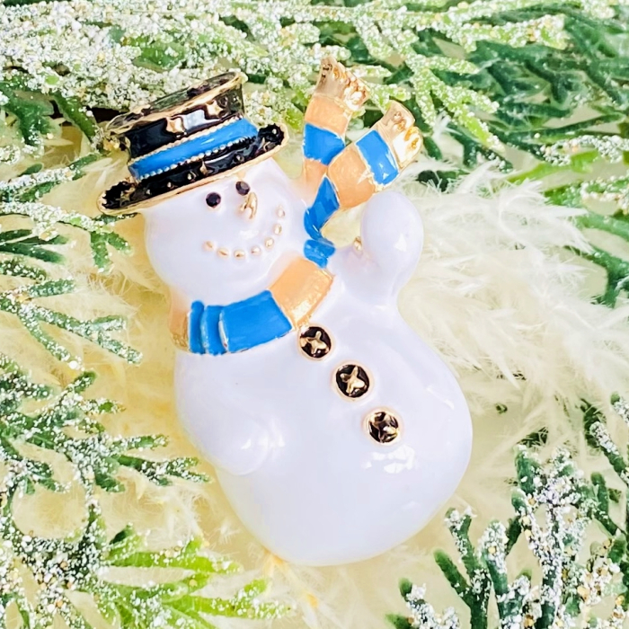 Brosa Om Zapada Fular Albastru, Brosa Statement, Brose Femei [6]