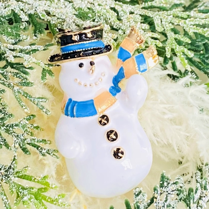 Brosa Om Zapada Fular Albastru, Brosa Statement, Brose Femei [3]