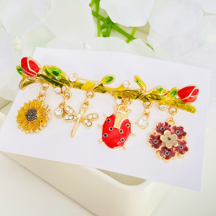 Brosa Flori & Insecte, Brosa Dama Femei [8]