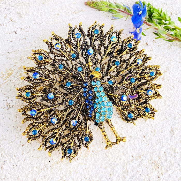 Brosa Paun - Peacock, Brosa Dama Femei [1]