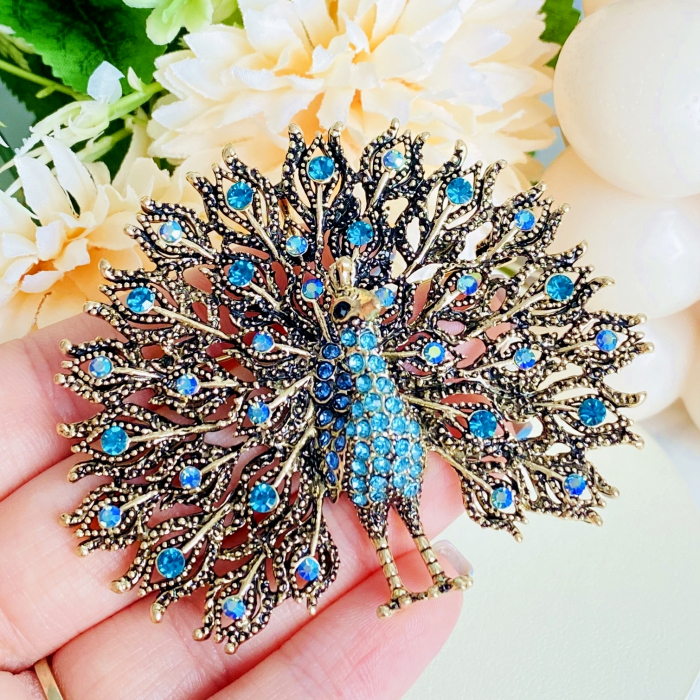 Brosa Paun - Peacock, Brosa Dama Femei [6]