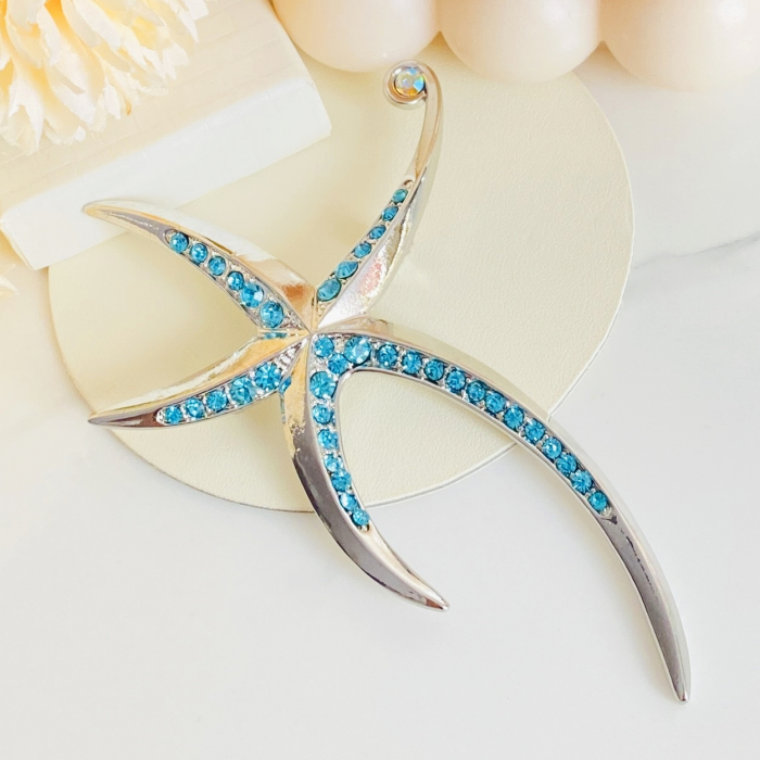 Brosa Stea de Mare Argintie, Brosa Statement, Brose Femei [5]