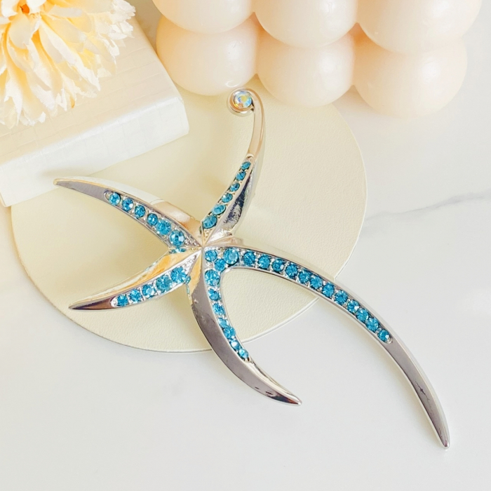 Brosa Stea de Mare Argintie, Brosa Statement, Brose Femei [6]