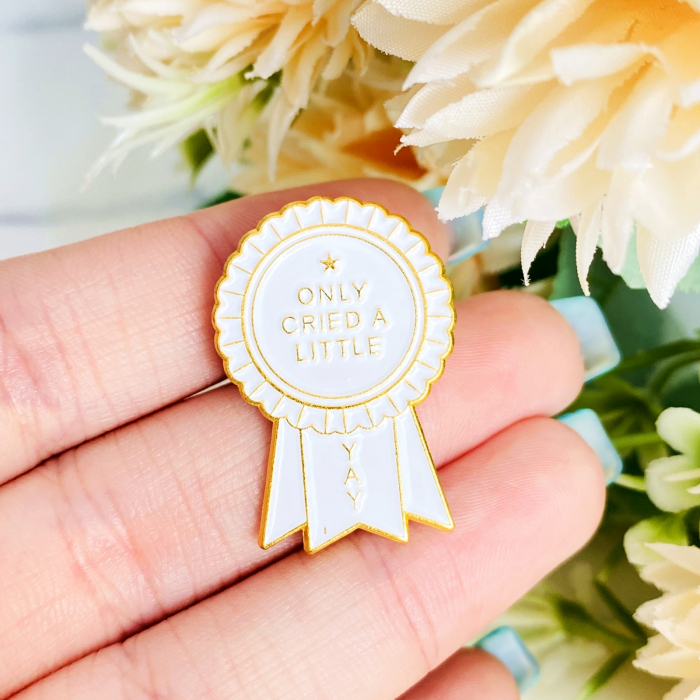 Brosa Pin Only Cried A Little, Brosa Dama Femei [4]