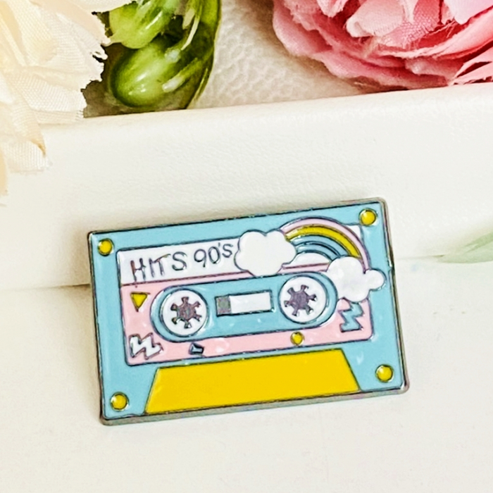Brosa Pin Caseta Anii 90, Brosa Dama Femei [3]
