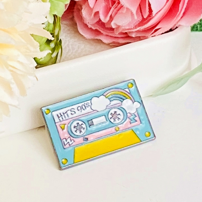 Brosa Pin Caseta Anii 90, Brosa Dama Femei [4]