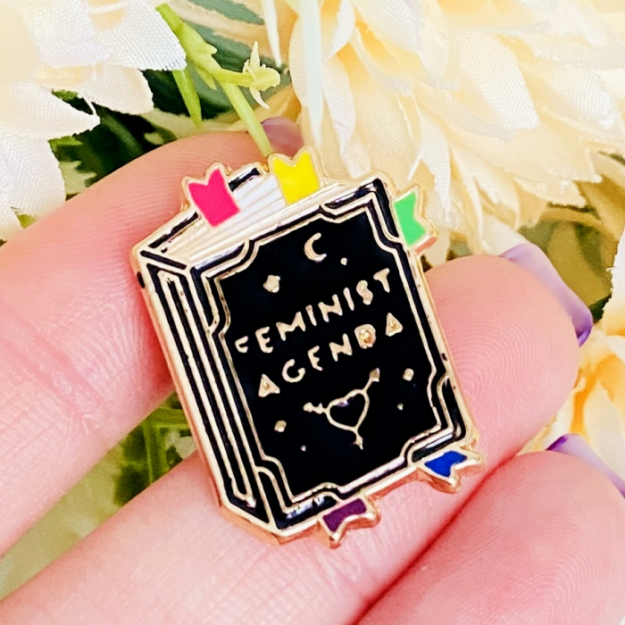 Brosa Pin Agenda Feminista, Brosa Dama Femei [4]
