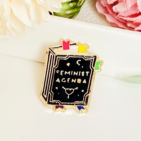 Brosa Pin Agenda Feminista, Brosa Dama Femei [3]