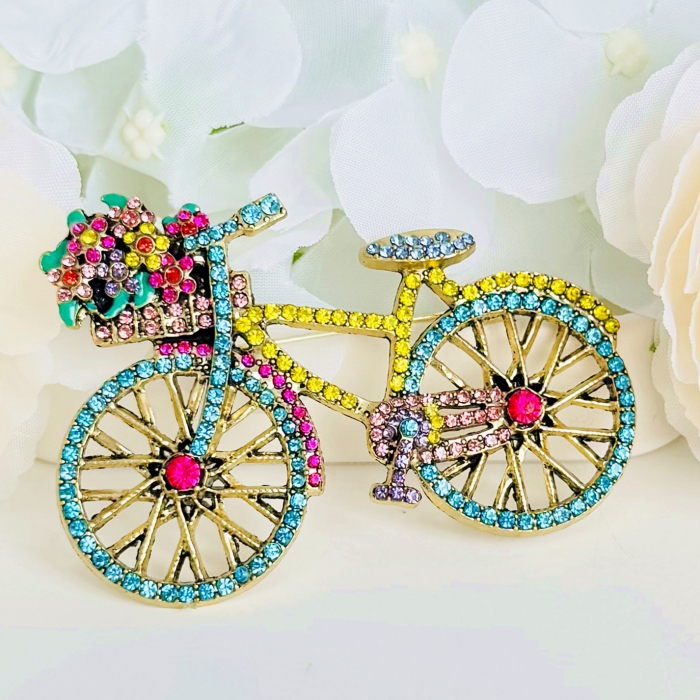 Brosa Bicicleta Colorata, Brosa Dama Femei, Brose Statement [2]