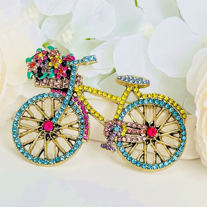 Brosa Bicicleta Colorata, Brosa Dama Femei, Brose Statement [4]