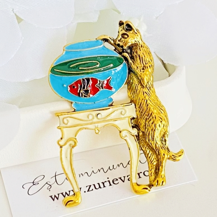 Brosa Pisica Acvariu Pesti, Brose Dama, Brose Elegante [4]