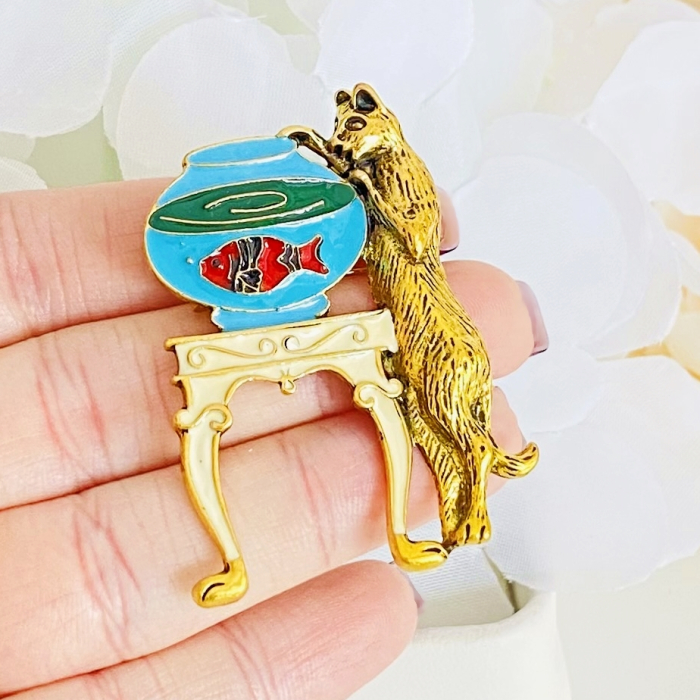 Brosa Pisica Acvariu Pesti, Brose Dama, Brose Elegante [3]