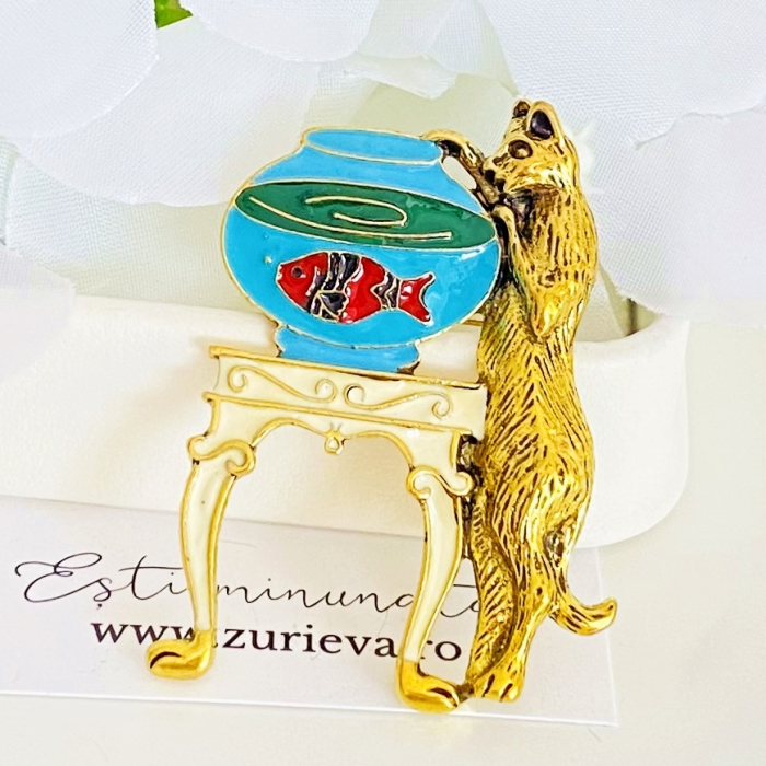 Brosa Pisica Acvariu Pesti, Brose Dama, Brose Elegante [2]