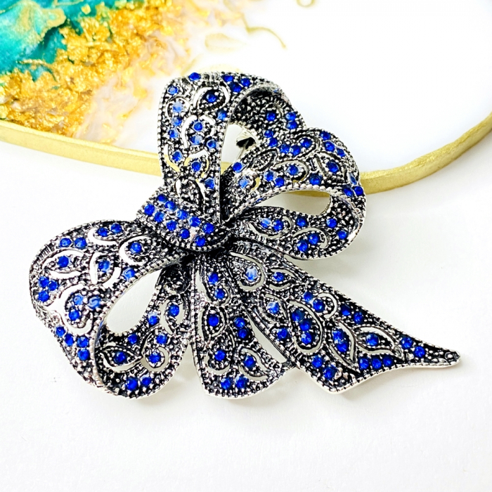 Brosa Funda Albastra, Brosa Dama Femei [4]