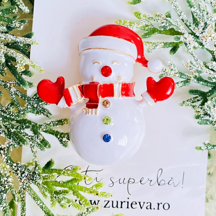 Brosa Om Zapada Manusi Rosii, Brosa Statement, Brose Femei [4]