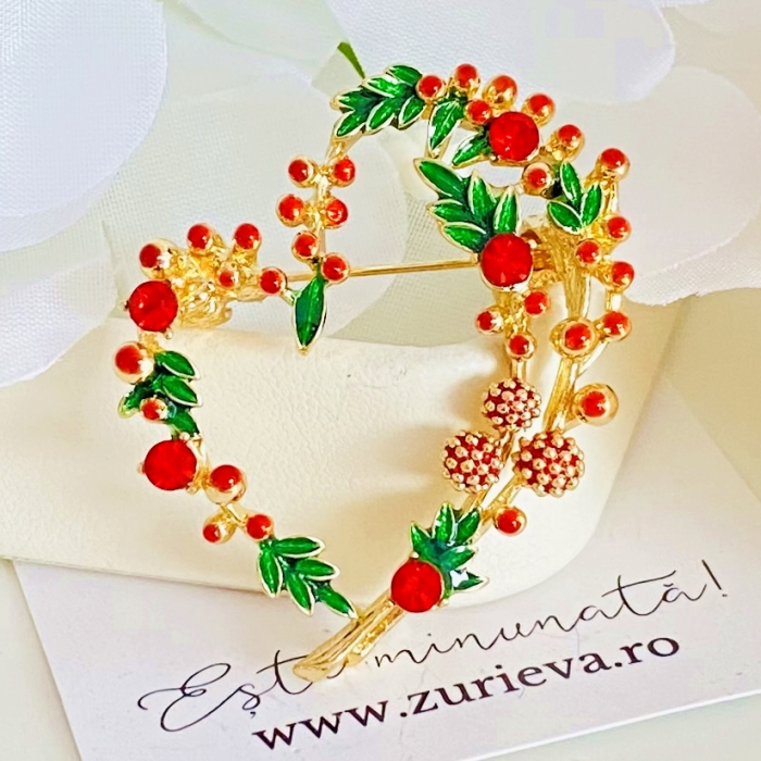 Brosa Inima Fragi, Brose Dama, Brose Elegante [3]