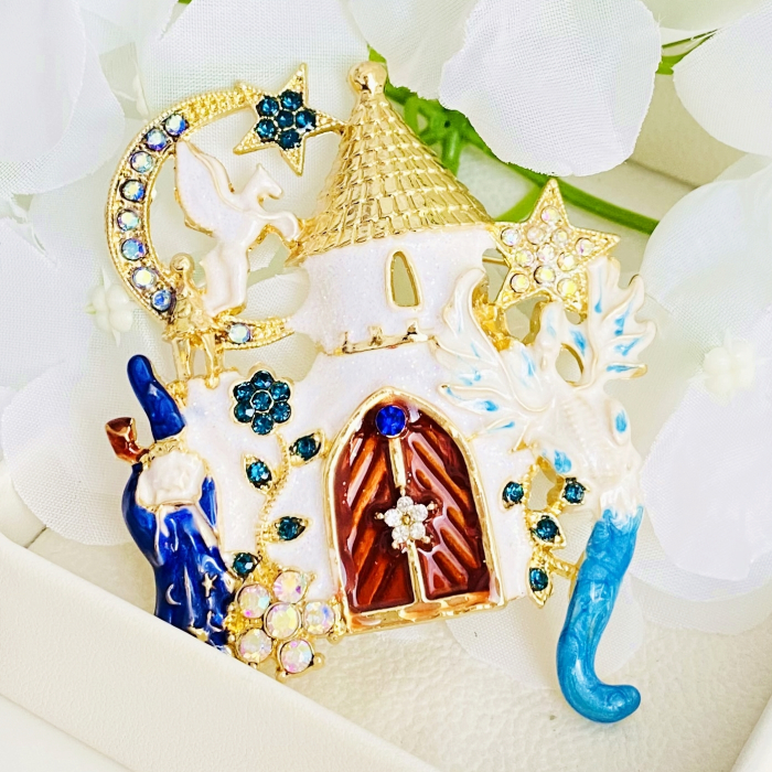 Brosa Castelul din Povesti, Brosa Statement Dama Femei [7]